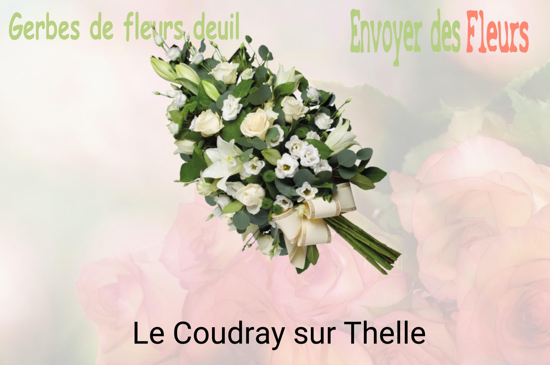 Gerbe de fleurs de deuil livrée à Le Coudray-sur-Thelle